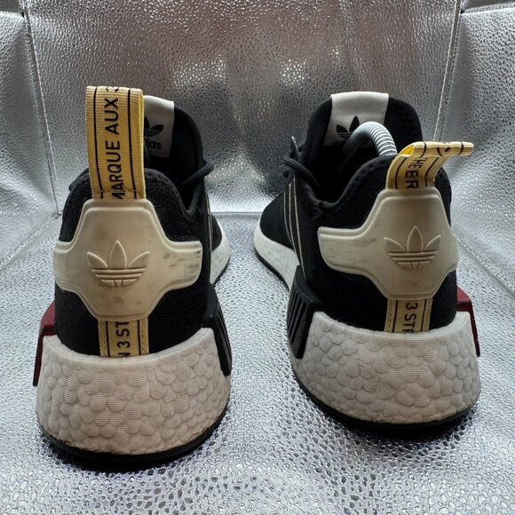 Size 8.5 Adidas Thebe Magugu x NMD_R1 Mens Black Running Sneakers GX2074 - Picture 10 of 13